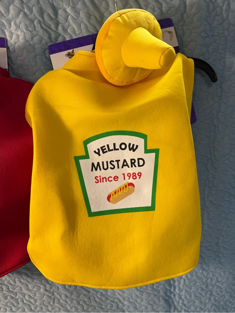 Ketchup & Mustard Dog Costumes- Red and Yellow